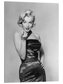 Galleritryck Marilyn Monroe with Black Dress