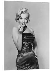 Magnettafel Marilyn Monroe mit Schwarzem Kleid