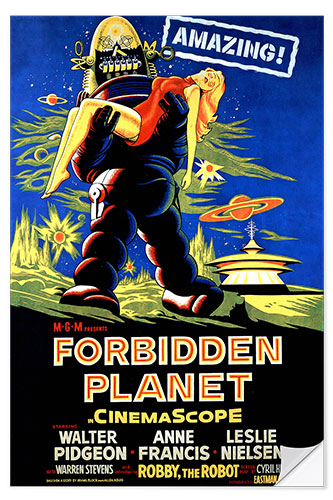 Selvklebende plakat Forbidden Planet III