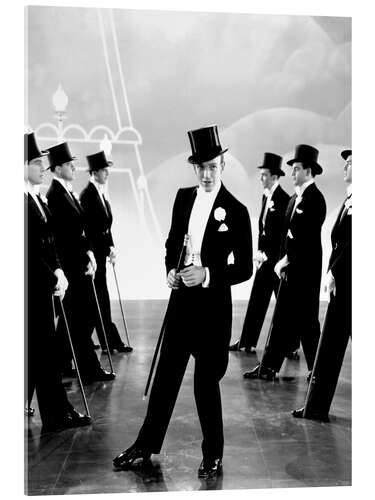 Acrylic print Fred Astaire With Top Hat