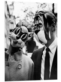 PVC-taulu Breakfast at Tiffany's, Cat and Dog Mask