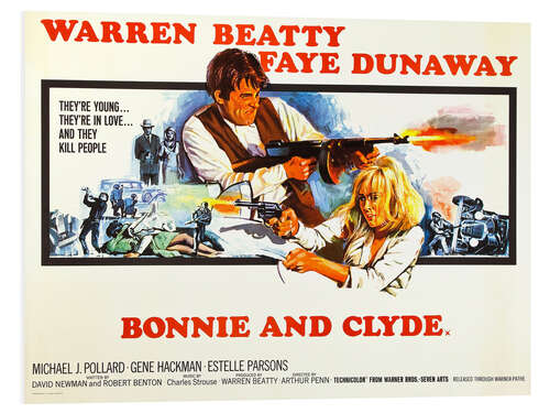 Foam board print Bonnie and Clyde