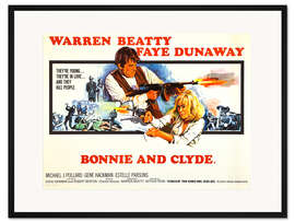 Gerahmter Kunstdruck Bonnie und Clyde (englisch)