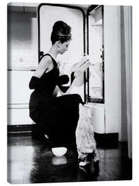 Canvas print  Breakfast at Tiffany&#039;s, Audrey and the Fridge