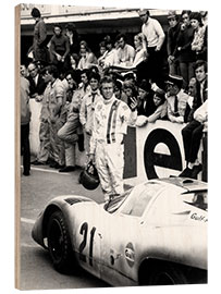 Cuadro de madera  Le Mans, Steve McQueen