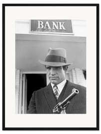 Gerahmter Kunstdruck Bonnie und Clyde, Warren Beatty