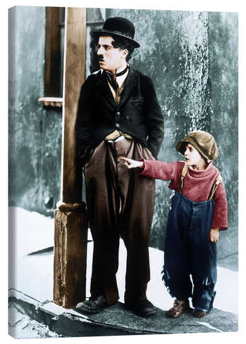 Leinwandbild The Kid, Charles Chaplin, Jackie Coogan