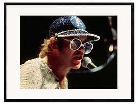 Gerahmter Kunstdruck Elton John, Februar 1976