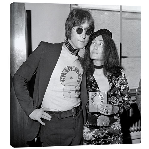 Canvas print Yoko Ono and John Lennon