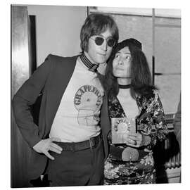 Magnettafel Yoko Ono und John Lennon