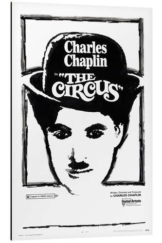 Aluminium print Charlie Chaplin - The Circus