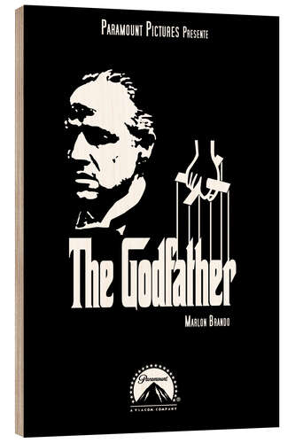 Wood print The Godfather