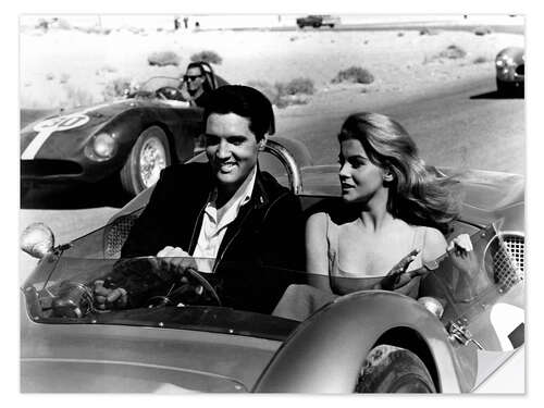 Selvklebende plakat Elvis Presley & Ann-Margret - Viva Las Vegas