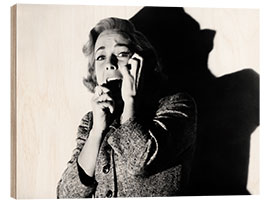 Wood print Vera Miles in Psycho