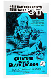 Tableau en verre acrylique Creature from the Black Lagoon, 3D