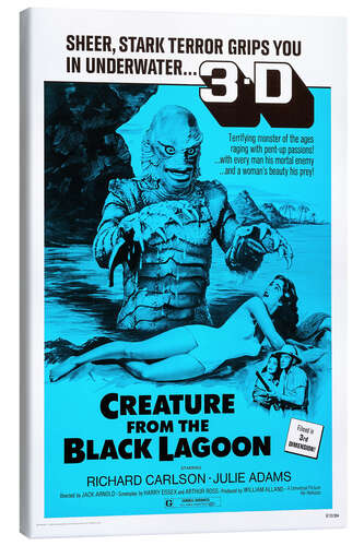 Canvas print Creature from the Black Lagoon, 3D