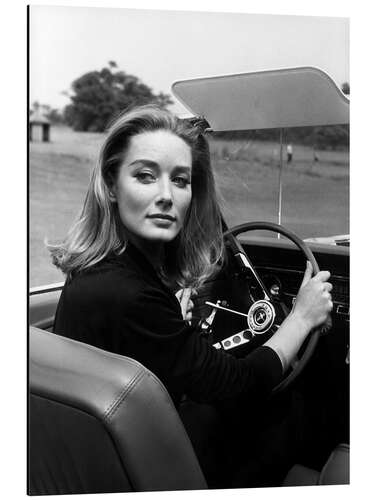 Print på aluminium Tania Mallet in Goldfinger