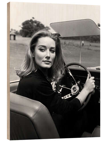 Holzbild Tania Mallet in Goldfinger