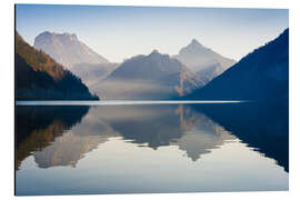 Aluminium print Sunrise at Lake Traunsee