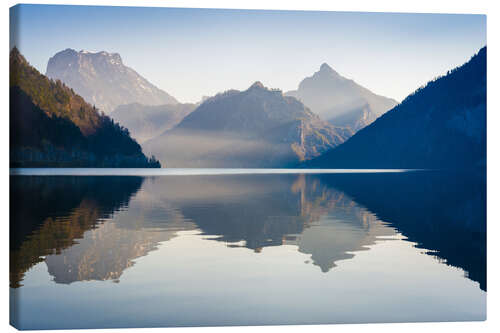 Canvas print Sunrise at Lake Traunsee