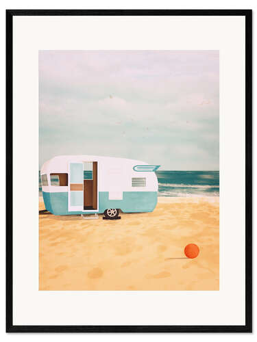 Framed art print Caravan by the Sea