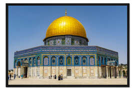 Gerahmter Kunstdruck Felsendom auf dem Tempelberg