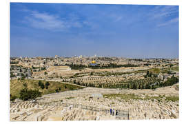 Hartschaumbild Blick über Jerusalem