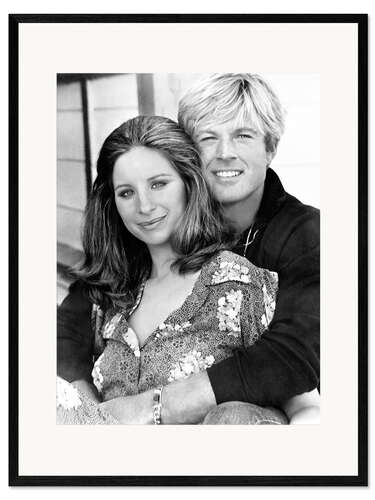 Framed art print Barbra Streisand and Robert Redford
