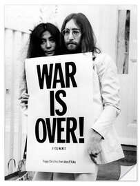 Wall sticker Yoko &amp; John - War is over!