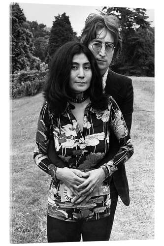 Acrylic print John Lennon und Yoko Ono