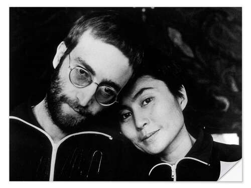 Wandsticker John Lennon und Yoko Ono