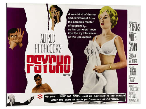 Tableau en aluminium Vera Miles - Psycho