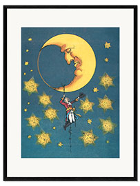 Stampa artistica con cornice Le avventure del barone Munchhausen