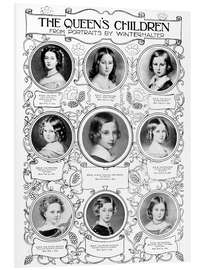 Foam board print Queen Victoria's children