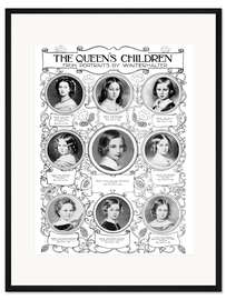 Gerahmter Kunstdruck Die Kinder von Königin Victoria