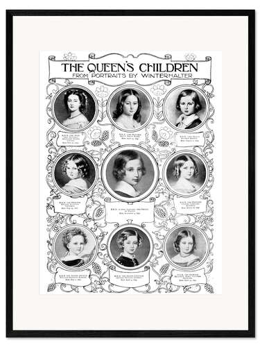 Framed art print Queen Victoria's children