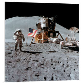 Magnettafel James Irwin gibt einen Gruß auf dem Mond