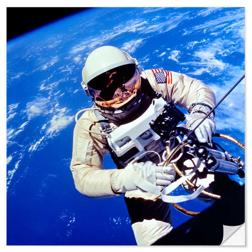 Selvklebende plakat Astronaut Edward H. White