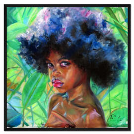 Gerahmter Kunstdruck Gina (Regenwald)