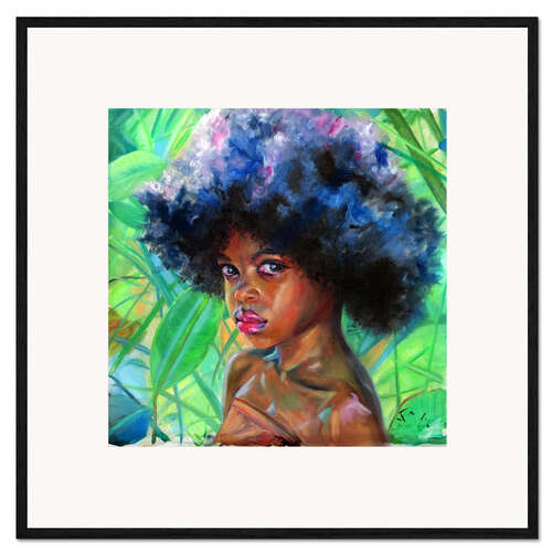 Framed art print Gina (rainforest)