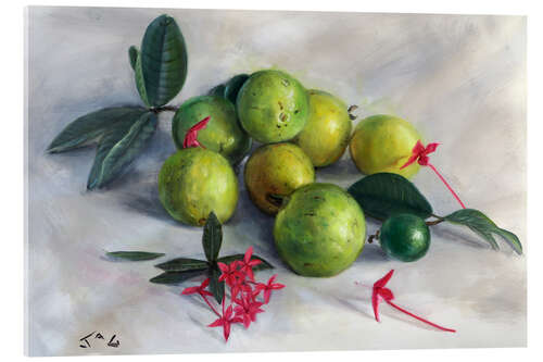 Obraz na szkle akrylowym Guavas and ixora largeb