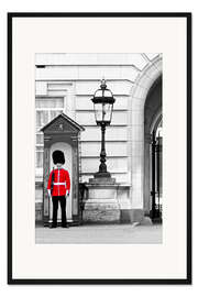 Gerahmter Kunstdruck Buckingham Wache - London