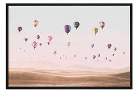 Gerahmter Kunstdruck Ballon-Fiesta