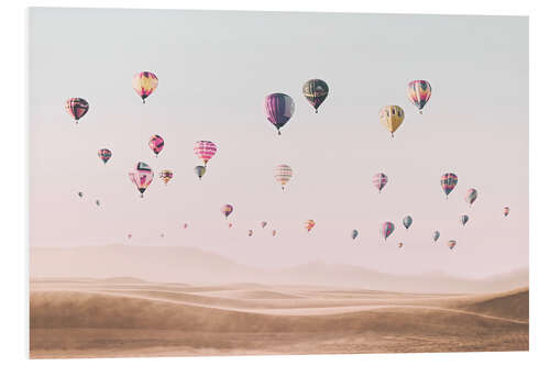 Tableau en PVC Nuée de montgolfières