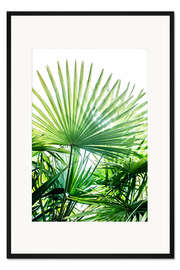 Gerahmter Kunstdruck Palmenblätter I