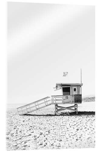 Acrylic print Lifeguard Hut