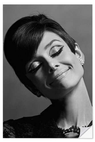 Wall sticker Audrey smiling