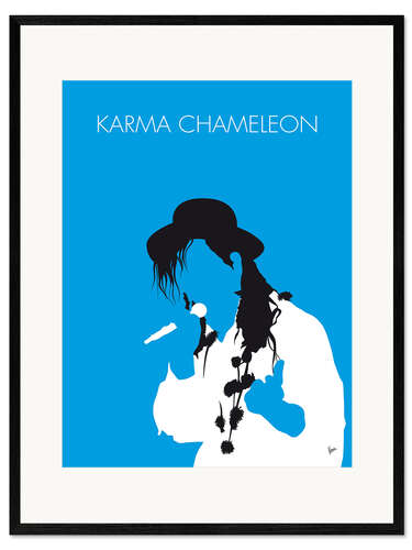 Inramat konsttryck Culture Club - Karma Chameleon