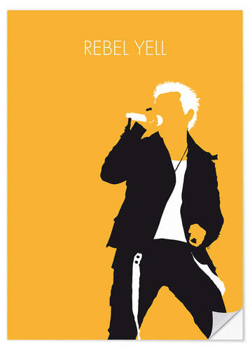 Självhäftande poster Billy Idol - Rebel Yell