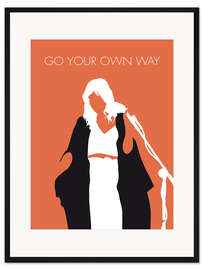 Gerahmter Kunstdruck Fleetwood Mac - Go Your Own Way